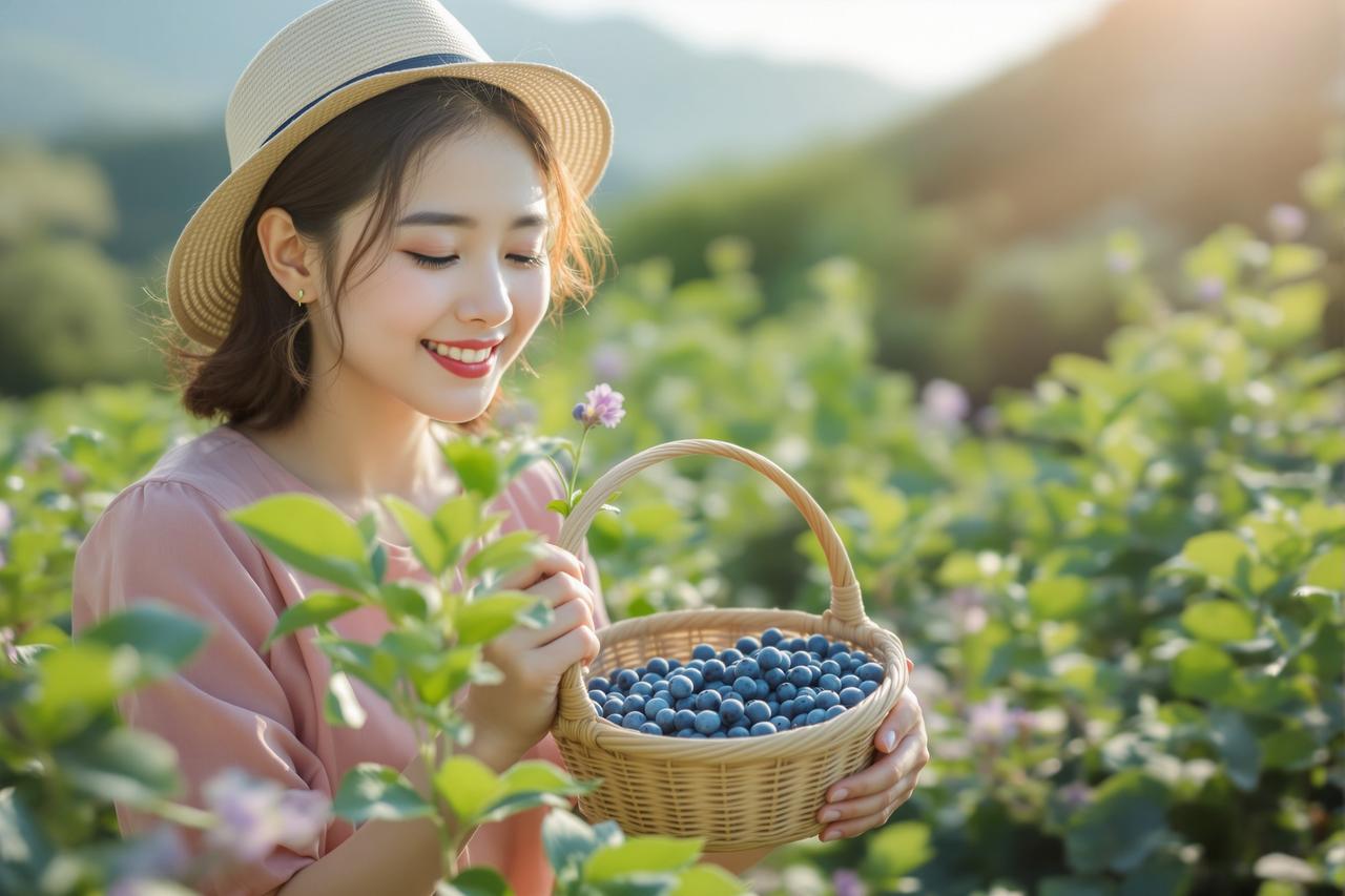 大山里的蓝莓姑娘